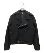 DIOR HOMMEディオール オム）の古着「12AW Wool riders blouson ウール ダブルライダース ジャケット 233C403A2075」｜ブラック