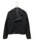 Dior Homme（ディオール オム）の古着「12AW Wool riders blouson ウール ダブルライダース ジャケット 233C403A2075」｜ブラック