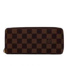 LOUIS VUITTON（ルイ ヴィトン）の古着「長財布/ポルトフォイユ・クレマンス/ローズ・バレリーヌ/ダミエ」｜ローズ・バレリーヌ