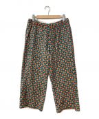 SASQUATCHfabrix.サスクワッチファブリックス）の古着「FLOWER CHECK BEACH PANTS」｜ピンク