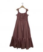 HER LIP TOハーリップトゥ）の古着「Double Bow Summer Long Dress」｜ピンク