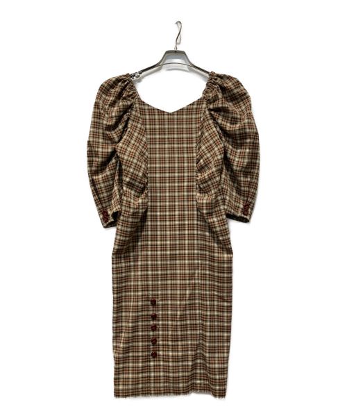 herlipto Off The Shoulder Plaid Dress | www.jarussi.com.br