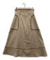 HER LIP TO（ハーリップトゥ）の古着「Belted Trimmed Midi Skirt」｜ベージュ