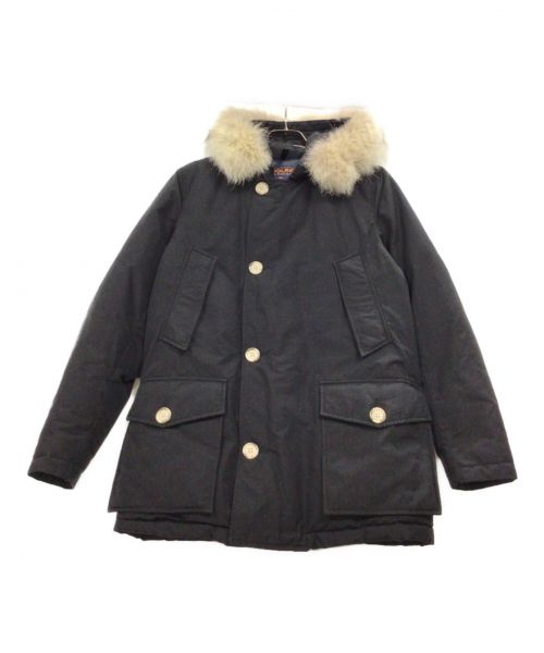 WOOLRICH（ウールリッチ）WOOLRICH (ウールリッチ) ファー付フーディダウンジャケット ブラック サイズ:USA　XXS　/　EU XSの古着・服飾アイテム