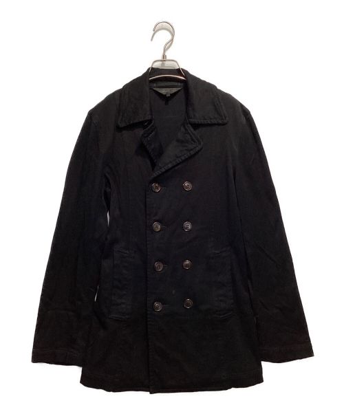 COMME des GARCONS HOMME PLUS（コムデギャルソンオムプリュス）COMME des GARCONS HOMME PLUS (コムデギャルソンオムプリュス) 製品染めPコート ブラック サイズ:Sの古着・服飾アイテム