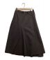 Y's（ワイズ）の古着「COTTON TWILL DART FLARE SKIRT」｜ブラック