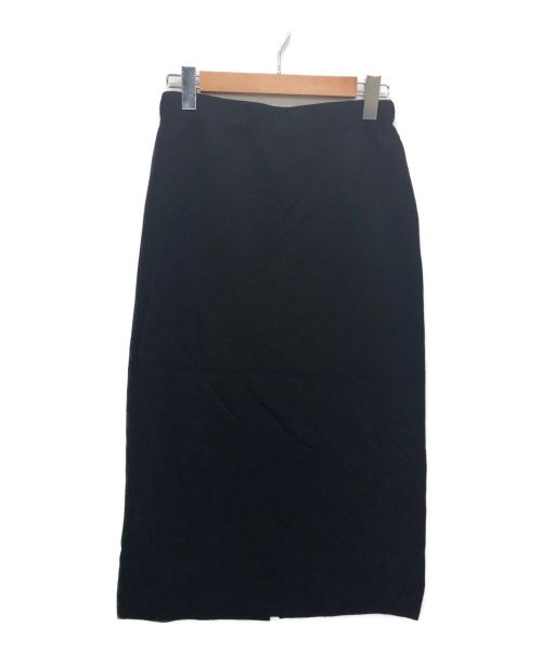 FRAMeWORK（フレームワーク）FRAMeWORK (フレームワーク) ミラノリブタイトスカート/スリットスカート/ニットスカート ブラック サイズ:38 未使用品の古着・服飾アイテム