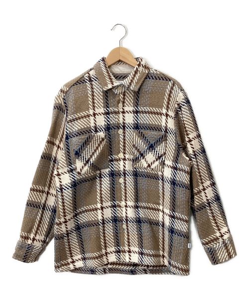 WAX LONDON（ワックスロンドン）WAX LONDON (ワックスロンドン) バスケットチェックシャツ ベージュ サイズ:XLの古着・服飾アイテム