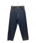 AURALEEオーラリー）の古着「HARD TWIST DENIM WIDE PANTS デニムパンツ A22SP03DM」｜インディゴ