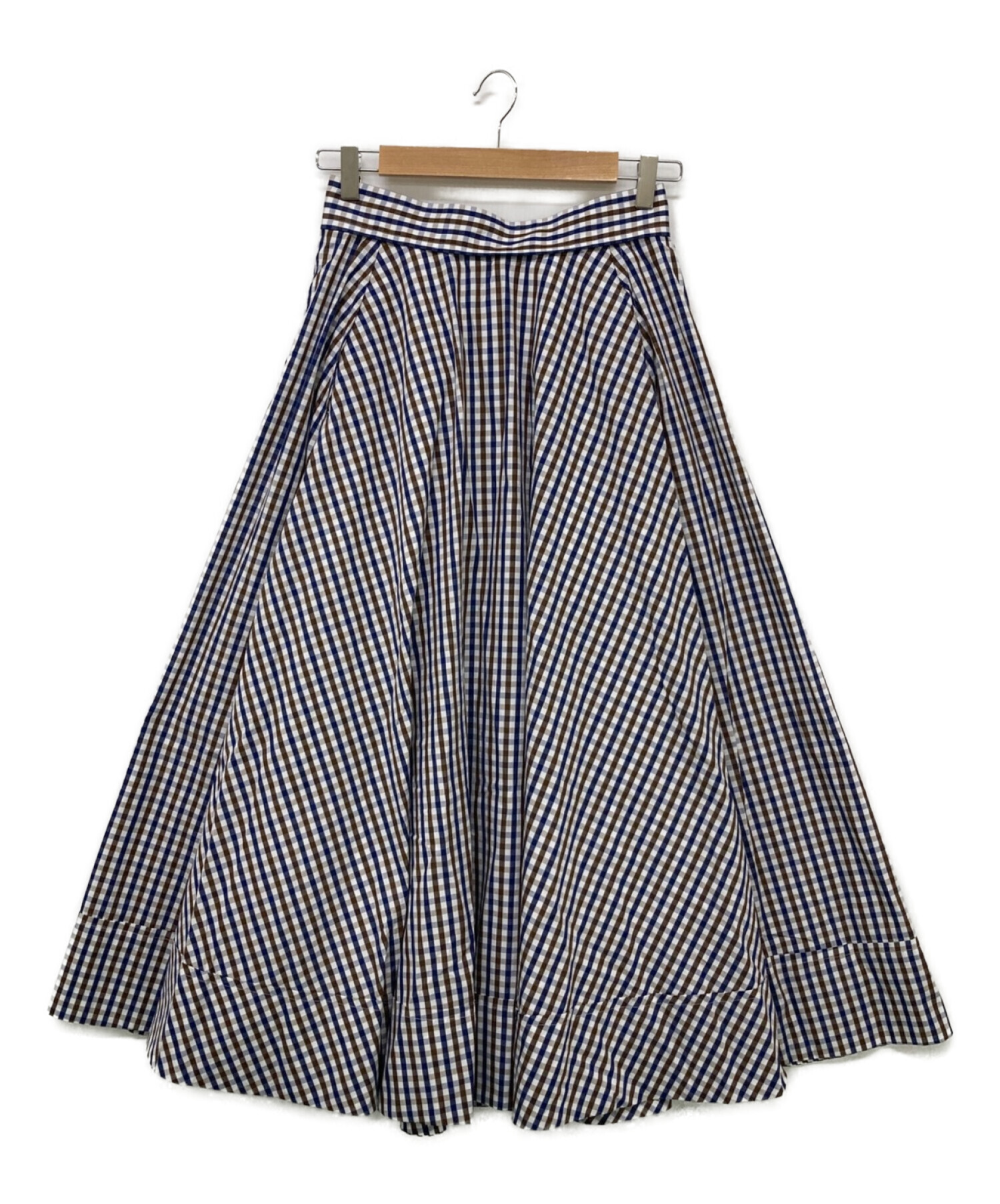 マディソンブルー TUCK CIRCULAR SK GINGHAM ブラック-