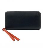 LOEWEロエベ）の古着「RAINBOW ZIP AROUND WALLET レインボー ジップ アラウンド ウォレット」｜ブラック