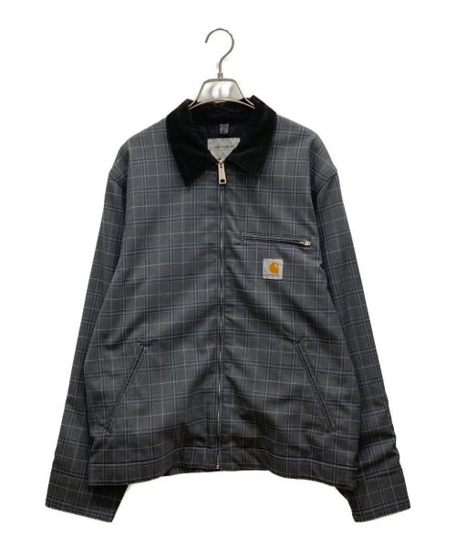 CarHartt（カーハート）CarHartt (カーハート) DETROIT JACKET　デトロイト　ジャケット　チェック グレー サイズ:Lの古着・服飾アイテム