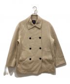 theoryセオリー）の古着「NEW DIVIDE LUXE/UTL PEACOAT C カシミヤブレンド ミドル丈コート」｜ベージュ