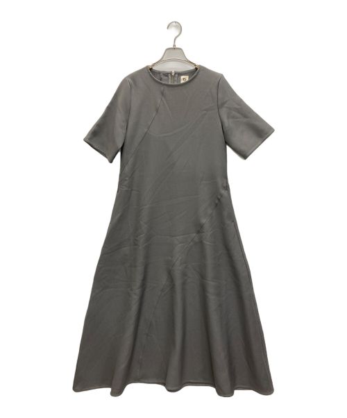 TO UNITED ARROWS（トゥーユナイテッドアローズ）TO UNITED ARROWS (トゥーユナイテッドアローズ) P FLA MAXI ONE PIECE/二重織カルゼマキシワンピース グレー サイズ:SIZE Mの古着・服飾アイテム