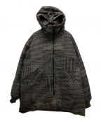 Needlesニードルズ）の古着「HOODED DOWN SUR COAT　JO080　JO080　フーデット　ダウン　コート　ネイティブ」｜グレー