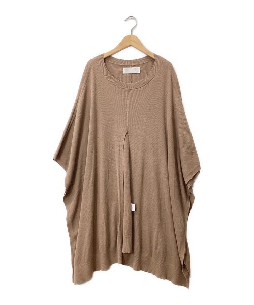 TODAYFUL（トゥデイフル）TODAYFUL (トゥデイフル) Linen Knit Poncho ブラウン サイズ:Fの古着・服飾アイテム