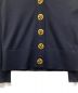 中古・古着 TORY BURCH (トリーバーチ) Logo Button Merino Wool V-Neck Cardigan ブラック サイズ:S：8000円