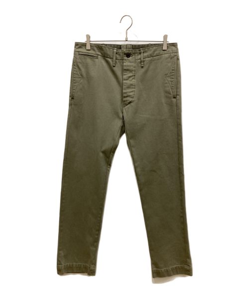 RRL（ダブルアールエル）RRL (ダブルアールエル) OFFICER'S FLAT FRONT CHINO オフィサーズ チノ パンツ オリーブ サイズ:32×30の古着・服飾アイテム