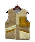 SEVESKIGセヴシグ）の古着「REVERSIBLE CRAZY BOA VEST」｜ベージュ