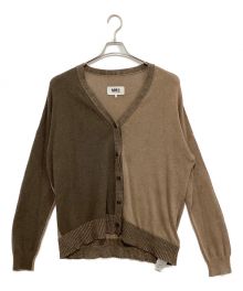 MM6 Maison Margiela（エムエムシックス メゾンマルジェラ）の古着「2-Tone Color Cardigan」｜ベージュ