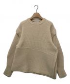 CLANEクラネ）の古着「2WAY SLANT KNIT TOPS」｜アイボリー