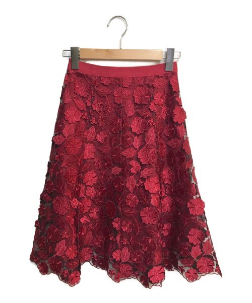 ANAYI（アナイ）ANAYI (アナイ) 3Dレースフレアスカート サイズ:34の古着・服飾アイテム