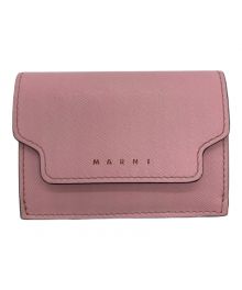 MARNI（マルニ）の古着「3つ折り財布」｜ピンク