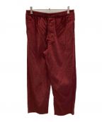 UNIVERSAL PRODUCTS.ユニバーサルプロダクツ）の古着「SUMMER CORDUROY EASY SLACKS」｜レッド