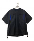 JIL SANDERジルサンダー）の古着「20SS SEAM AND FRINGING DETAIL TEE」｜ブラック