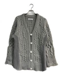 malamute（マラミュート）の古着「2way cable knit cardigan」｜グレー