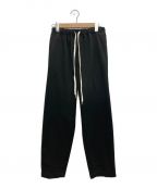 MM6 Maison Margielaエムエムシックス メゾンマルジェラ）の古着「HIGH-WAISTED DRAWSTRING TROUSERS」｜ブラック