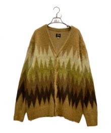 Needles（ニードルズ）の古着「Mohair Cardigan ZIGZAG　LQ274　モヘアカーディガン」｜ブラウン