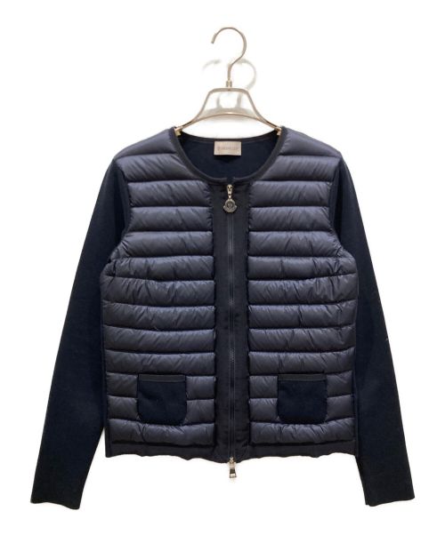 MONCLER（モンクレール）MONCLER (モンクレール) MAGLIA TRICOT ALLA COREANA マグリア トリコット アッラ コレアナ ニット切替ダウンジャケット C10939472200 ネイビー サイズ:Sの古着・服飾アイテム