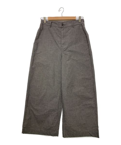 45R（フォーティーファイブアール）45R (フォーティーファイブアール) 撚り杢ストライプイージーPANTS サイズ:2の古着・服飾アイテム