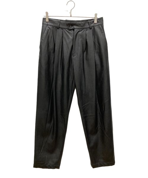 stein（シュタイン）stein (シュタイン) FAKE LEATHER TROUSERS フェイクレザー トラウザー ST.231 ブラック サイズ:Mの古着・服飾アイテム