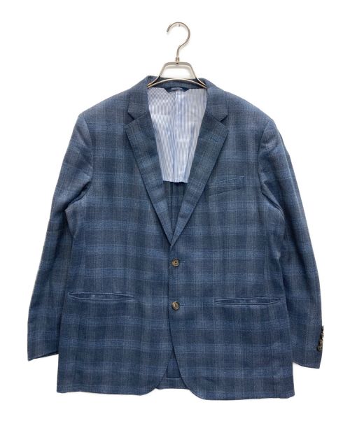 BROOKS BROTHERS（ブルックスブラザーズ）BROOKS BROTHERS (ブルックスブラザーズ) テーラードジャケット ブルー×ネイビー サイズ:SIZE 44の古着・服飾アイテム