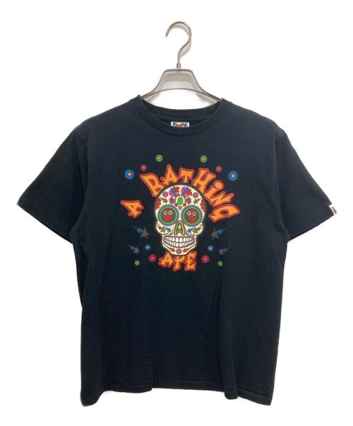 A BATHING APE（アベイシングエイプ）A BATHING APE (アベイシングエイプ) SUGARSKULL TEE ブラック サイズ:Mの古着・服飾アイテム