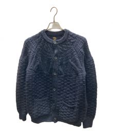 BATONER（バトナ―）の古着「MOHAIR NORDIC DRIVERS KNIT」｜ネイビー