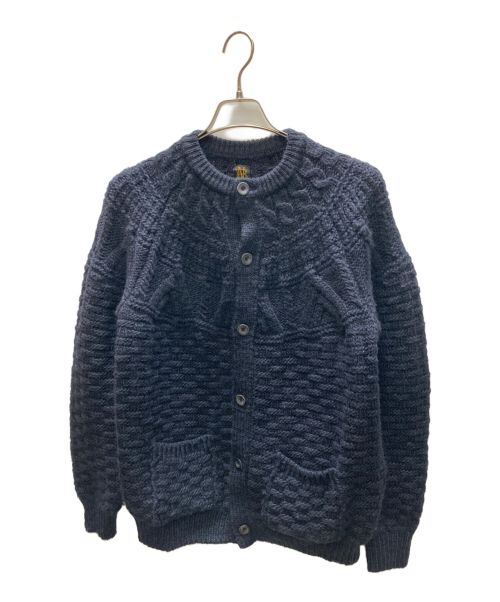 BATONER（バトナ―）BATONER (バトナ―) MOHAIR NORDIC DRIVERS KNIT ネイビー サイズ:3の古着・服飾アイテム