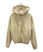 AURALEEオーラリー）の古着「SMOOTH SOFT SWEAT ZIP PARKA(スムースソフトスウェットジップパーカー)」｜ベージュ