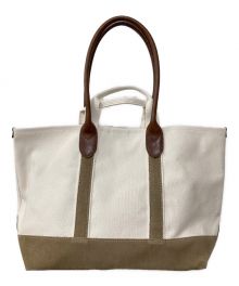 HENDER SCHEME（エンダースキーマ）の古着「campus Handle Tote M」｜アイボリー×ブラウン