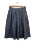 MARGARET HOWELL（マーガレットハウエル）の古着「OUTLINE SPOT SILK SKIRT」｜ネイビー