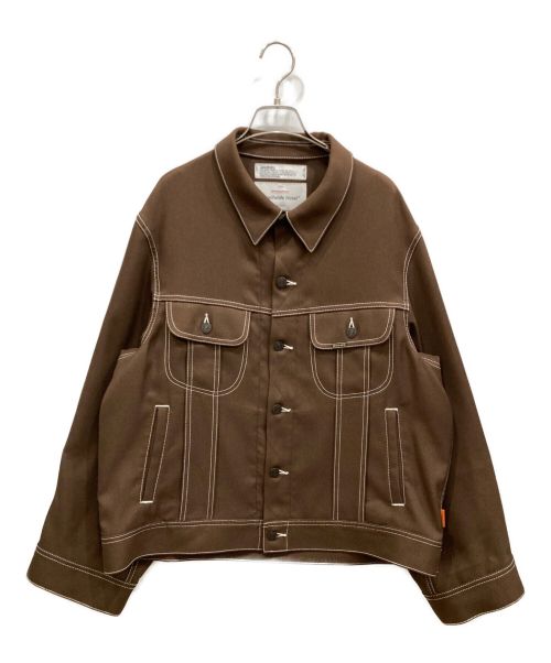 DAIRIKU（ダイリク）DAIRIKU (ダイリク) 20ss Regular Polyester Jacket ブラウン サイズ:Fの古着・服飾アイテム