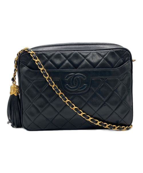 CHANEL（シャネル）CHANEL (シャネル) タッセルマトラッセ チェーンショルダーバッグ	A01287 ブラックの古着・服飾アイテム