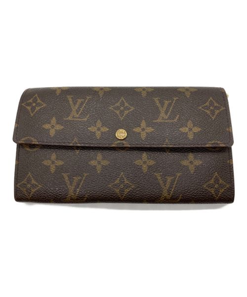 LOUIS VUITTON（ルイ ヴィトン）LOUIS VUITTON (ルイ ヴィトン) モノグラム ポシェット･ポルトモネ･クレディ ブラウンの古着・服飾アイテム