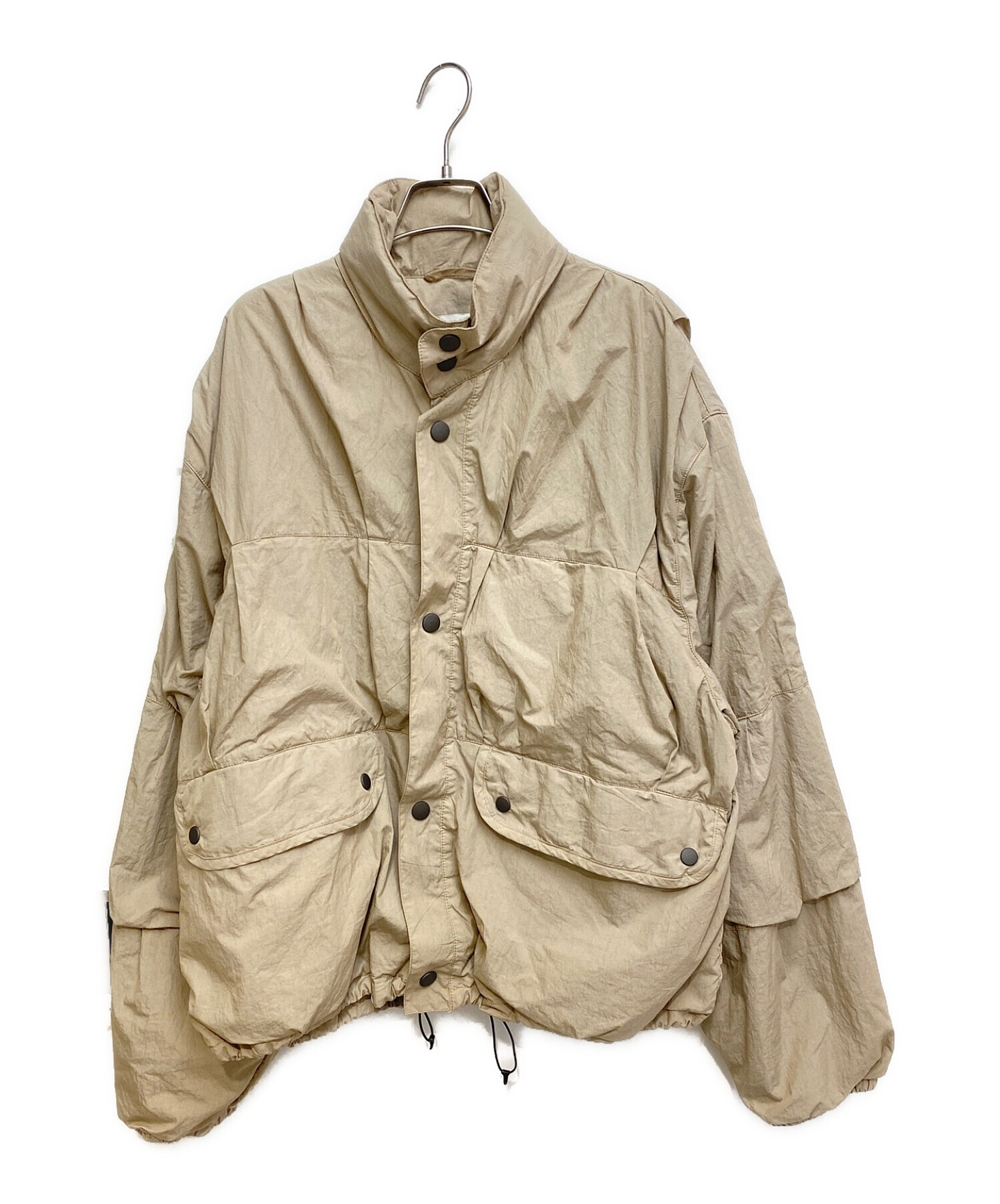 OUR LEGACY (アワーレガシー) 23SS PUFFA - Metallic Sand Parachute Poplin ベージュ サイズ:48