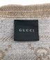 GUCCI (グッチ) マフラー GG 総柄 ブラウン×グレー：14000円