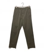 MARGARET HOWELLマーガレットハウエル）の古着「COTTON SILK POPLIN PANTS」｜カーキ