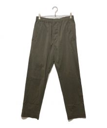 MARGARET HOWELL（マーガレットハウエル）の古着「COTTON SILK POPLIN PANTS」｜カーキ