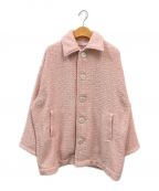 Sea Room lynnシールームリン）の古着「Tweedシャツジャケット」｜ピンク